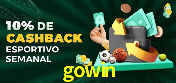 10% de bônus de cashback na gowin